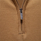 AIOPESON Polo deportivo con cremallera de color sólido para hombre, polo social