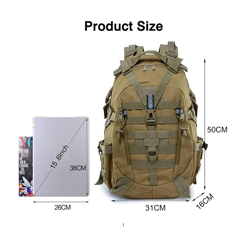 Mochila táctica de nailon 25L 900D, mochilas impermeables para exteriores, depor