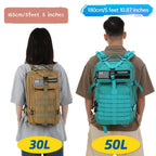 30L/50L 1000D Nylon impermeable Trekking pesca caza bolsa mochila mochilas al ai