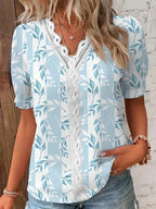 Blusa casual para mujer con estilo floral