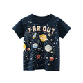 Playera de niños marino con estampado de FAR OUT