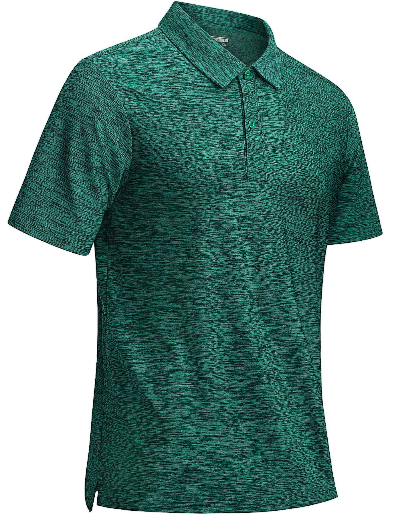 Playera polo jaspeado para hombre TACVASEN