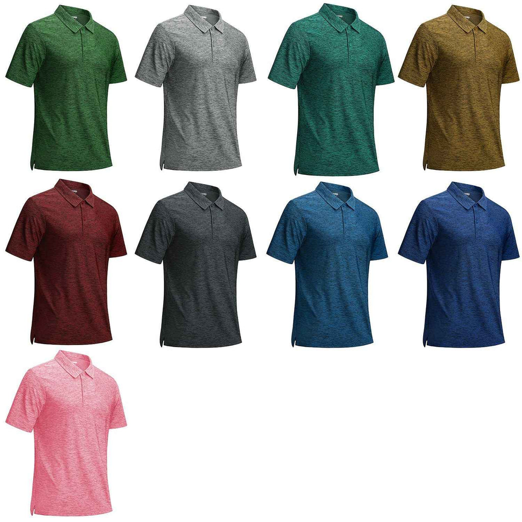 Playera polo jaspeado para hombre TACVASEN