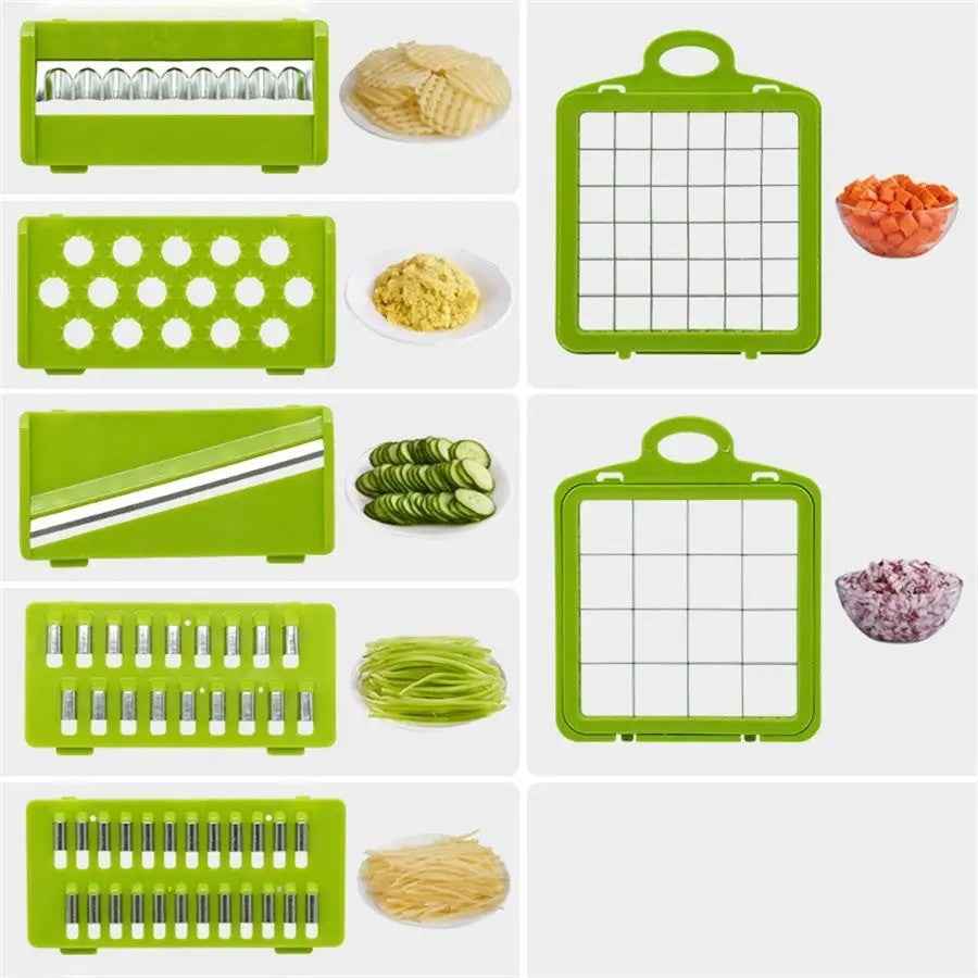 Picadora de verduras multifuncional 14 en 1