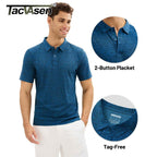 Playera polo jaspeado para hombre TACVASEN