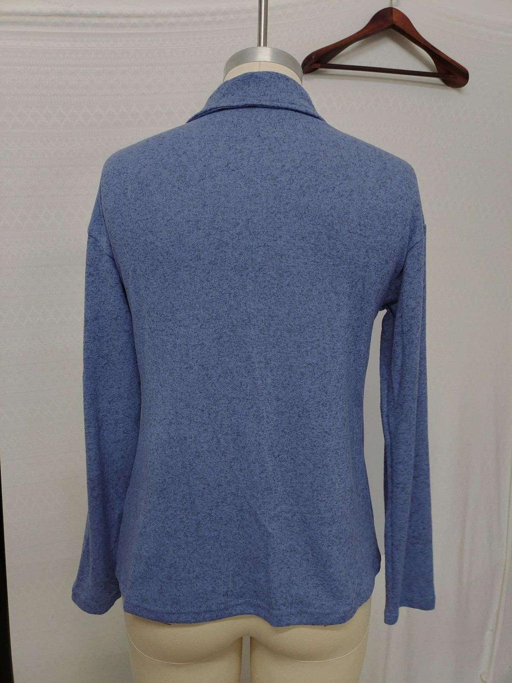 Polo de Manga Larga Informal para Mujer con Cremallera