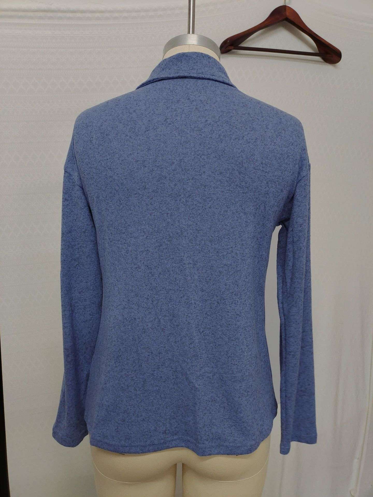 Polo de Manga Larga Informal para Mujer con Cremallera