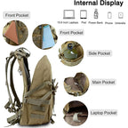 Mochila táctica de nailon 25L 900D, mochilas impermeables para exteriores, depor