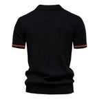 AIOPESON Polo deportivo con cremallera de color sólido para hombre, polo social