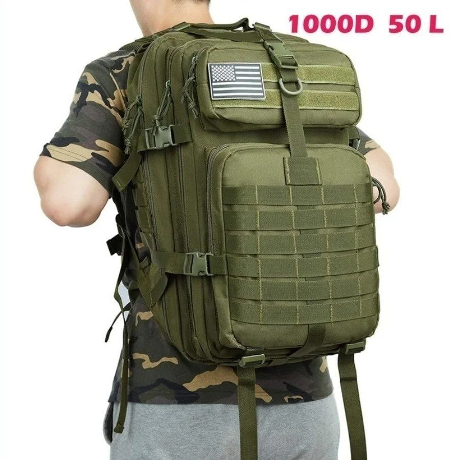 30L/50L 1000D Nylon impermeable Trekking pesca caza bolsa mochila mochilas al ai