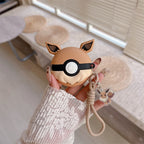 Funda Para Airpods 4, 2, 3, 1 Pro, 3, 2, Pokébola Pokemon Eevee