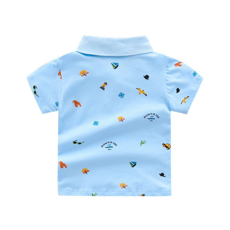 Polo de niños con estampados de dibujos animados