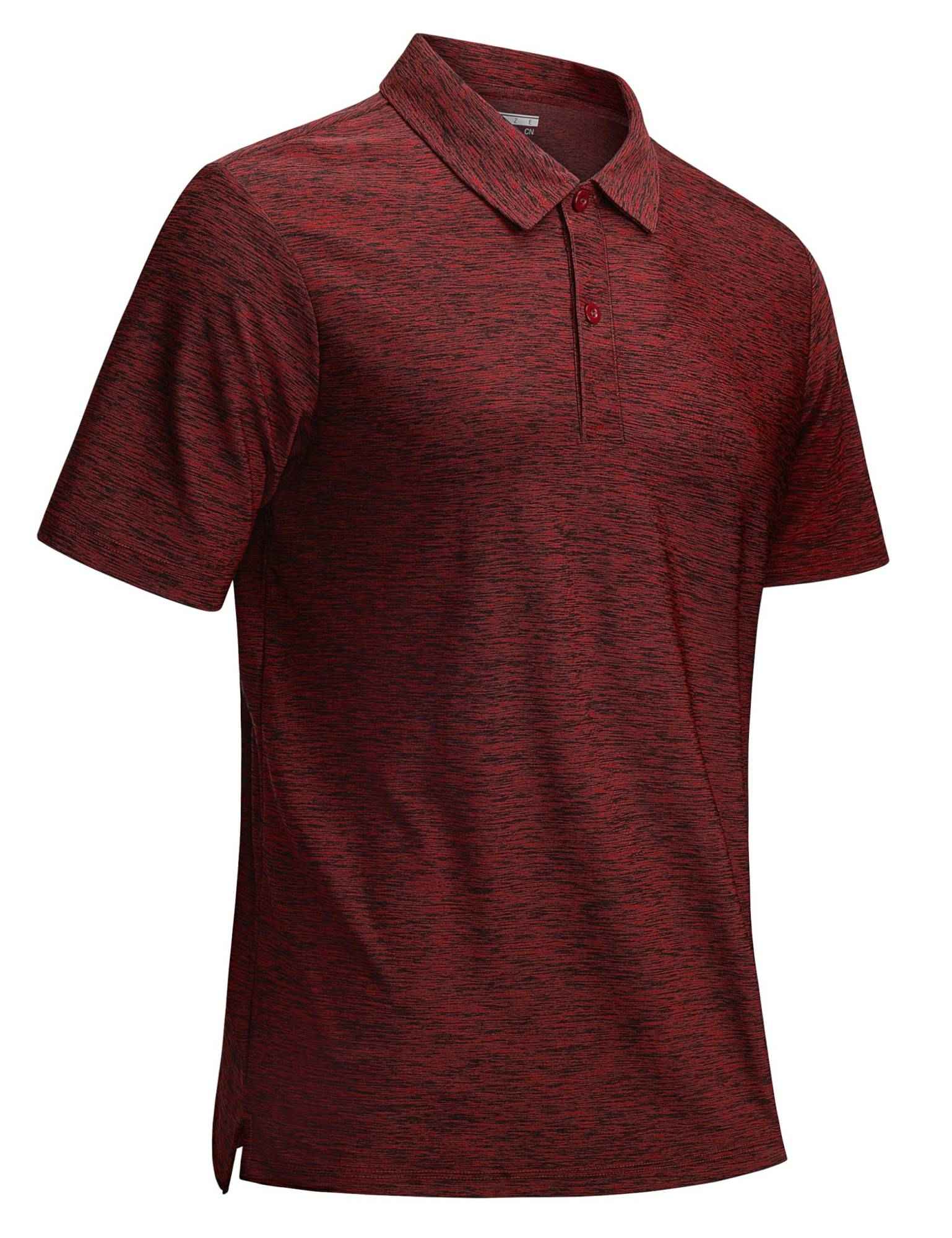 Playera polo jaspeado para hombre TACVASEN