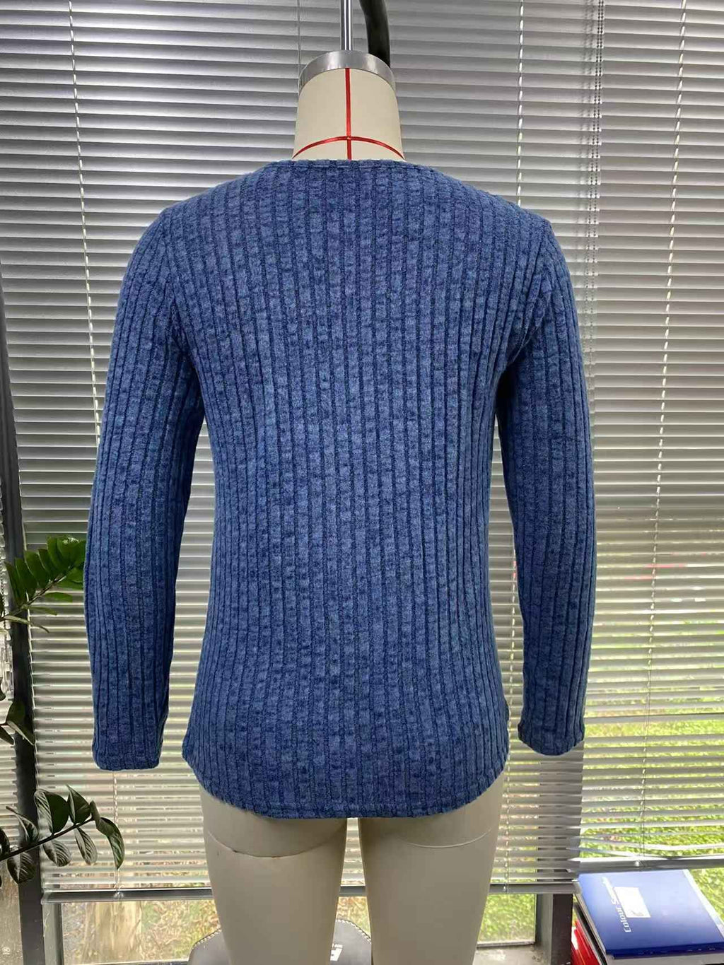 Blusa Holgada de Manga Larga Con Detalles de Encaje Para Mujer
