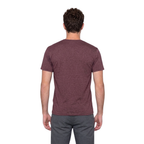Playera Esencial Manga Corta Para Hombre Color Marrón Jaspeado