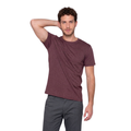 Playera Esencial Manga Corta Para Hombre Color Marrón Jaspeado