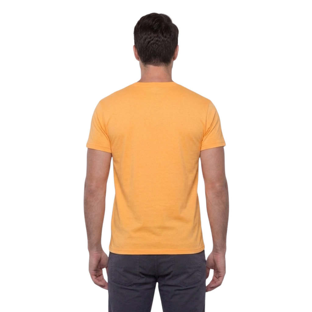 Playera Esencial Manga Corta Para Hombre Color Naranja Neón