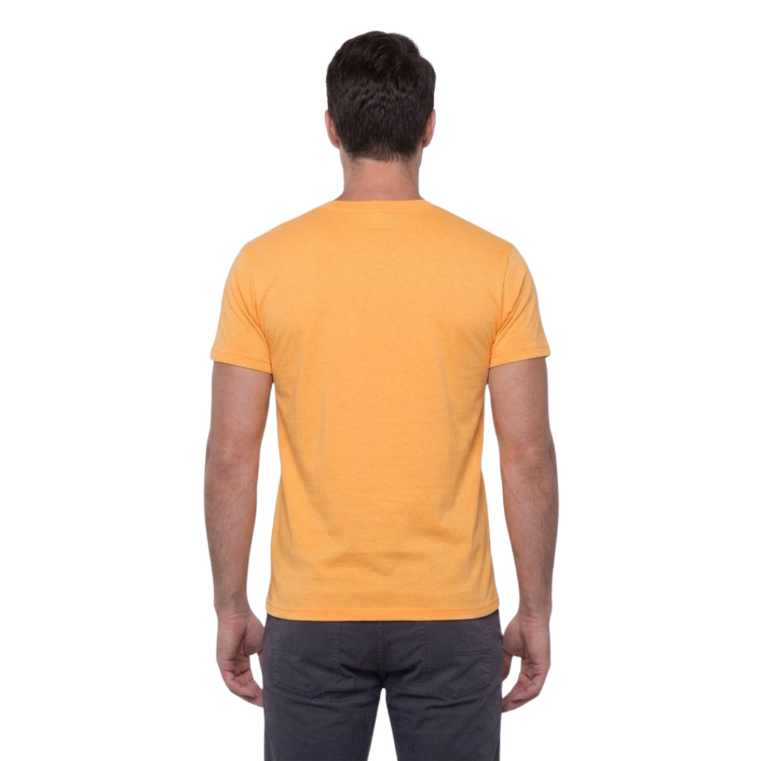 Playera Esencial Manga Corta Para Hombre Color Naranja Neón
