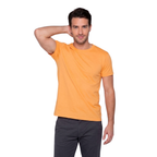 Playera Esencial Manga Corta Para Hombre Color Naranja Neón