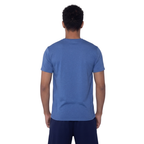 Playera Esencial Manga Corta Para Hombre Color Royal Jaspeado