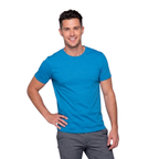 Playera Esencial Manga Corta Para Hombre Color Turquesa Jaspeado