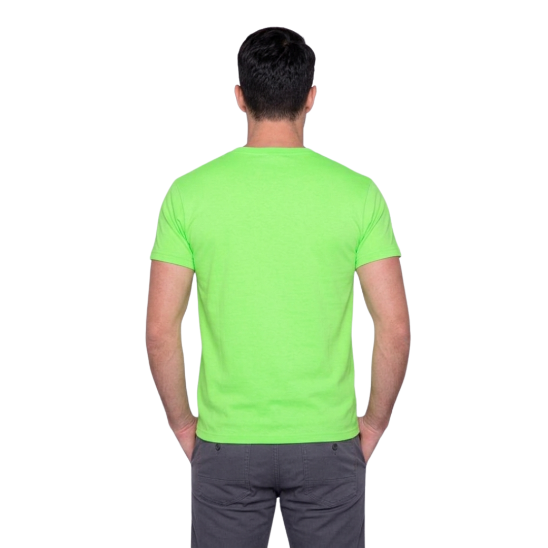 Playera Esencial Manga Corta Para Hombre Color Verde Neón