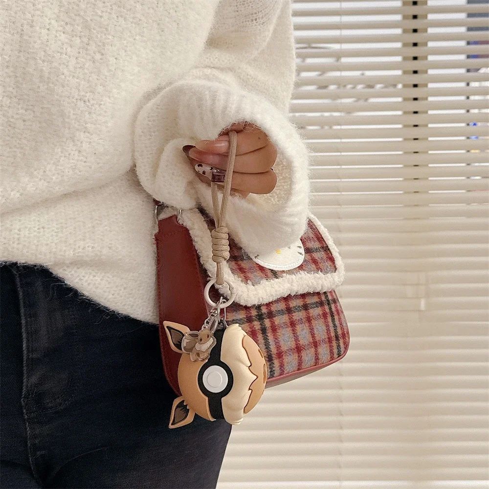 Funda Para Airpods 4, 2, 3, 1 Pro, 3, 2, Pokébola Pokemon Eevee