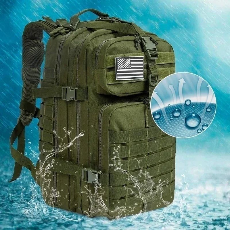 30L/50L 1000D Nylon impermeable Trekking pesca caza bolsa mochila mochilas al ai