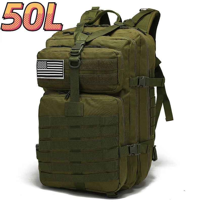 30L/50L 1000D Nylon impermeable Trekking pesca caza bolsa mochila mochilas al ai