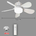 Ventilador de techo 2 en 1 de 16 pulgadas con luz, ventilador con Control remoto