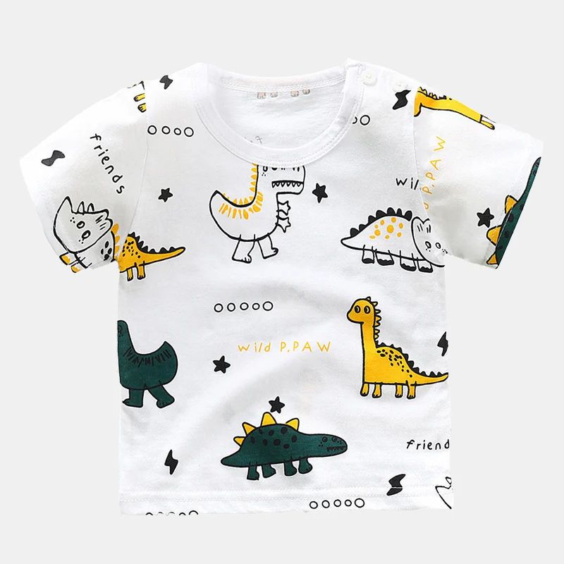 Playera para niños con estampado de dinosaurios