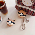 Funda Para Airpods 4, 2, 3, 1 Pro, 3, 2, Pokébola Pokemon Eevee