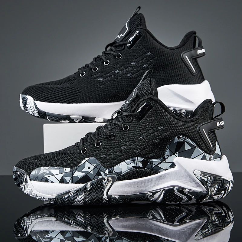 Tenis de baloncesto para hombre/mujer, transpirables con amortiguación