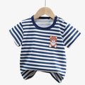 Playera para niños y bebé con diseño a rallas
