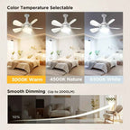 Ventilador de techo 2 en 1 de 16 pulgadas con luz, ventilador con Control remoto