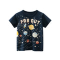 Playera de manga corta para niños con diseño FAR OUT