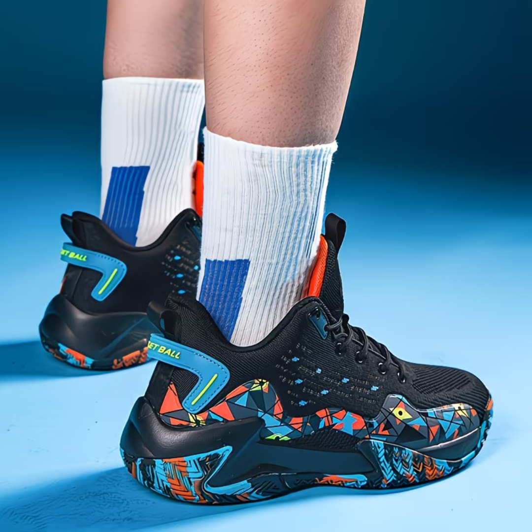 Tenis de baloncesto para hombre/mujer, transpirables con amortiguación