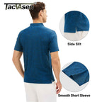 Playera polo jaspeado para hombre TACVASEN
