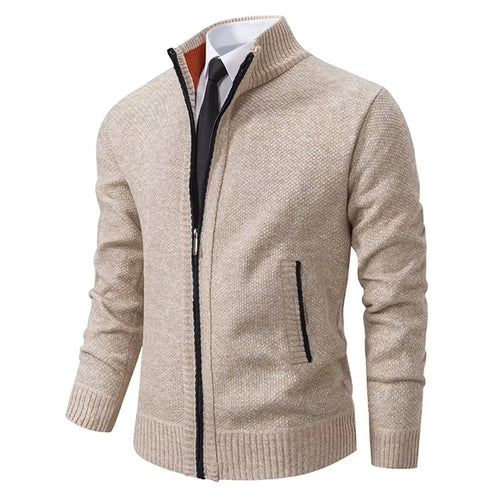Abrigo casual con cremallera para hombre