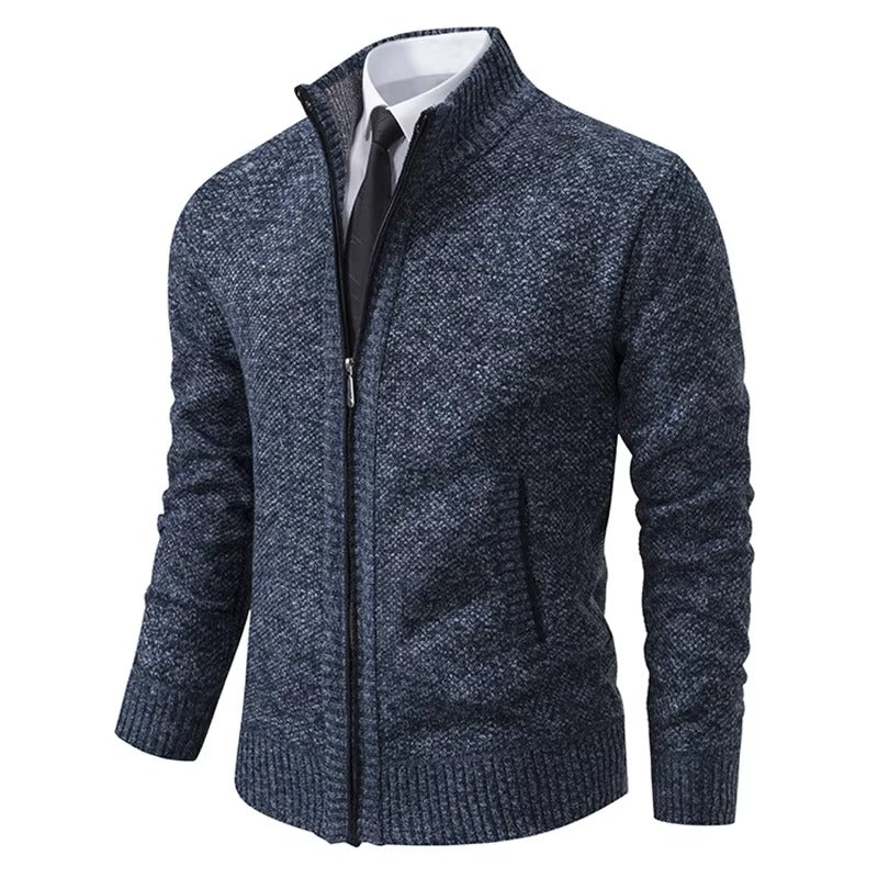 Abrigo casual con cremallera para hombre