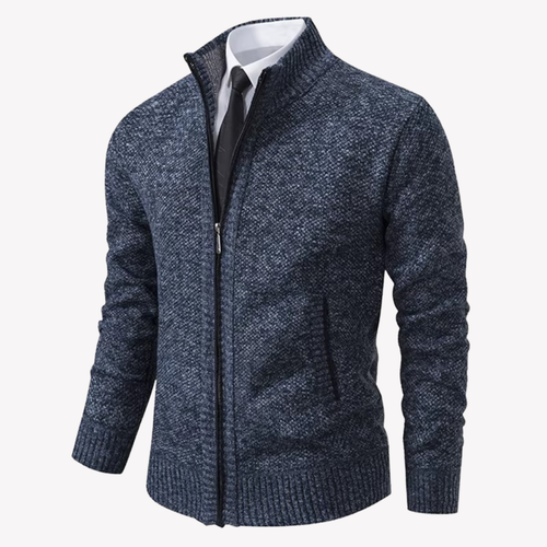 Abrigo casual con cremallera para hombre