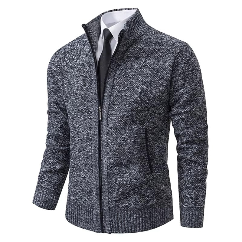 Abrigo casual con cremallera para hombre