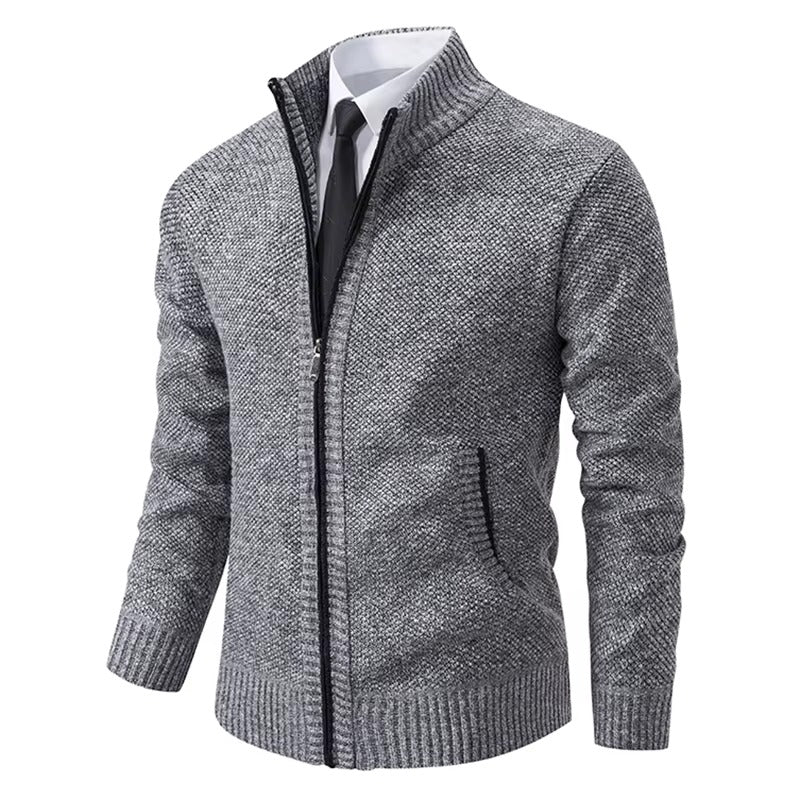Abrigo casual con cremallera para hombre