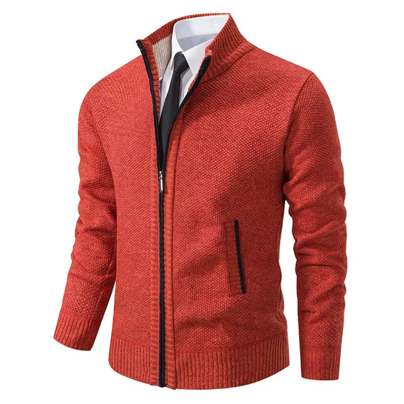 Abrigo casual con cremallera para hombre
