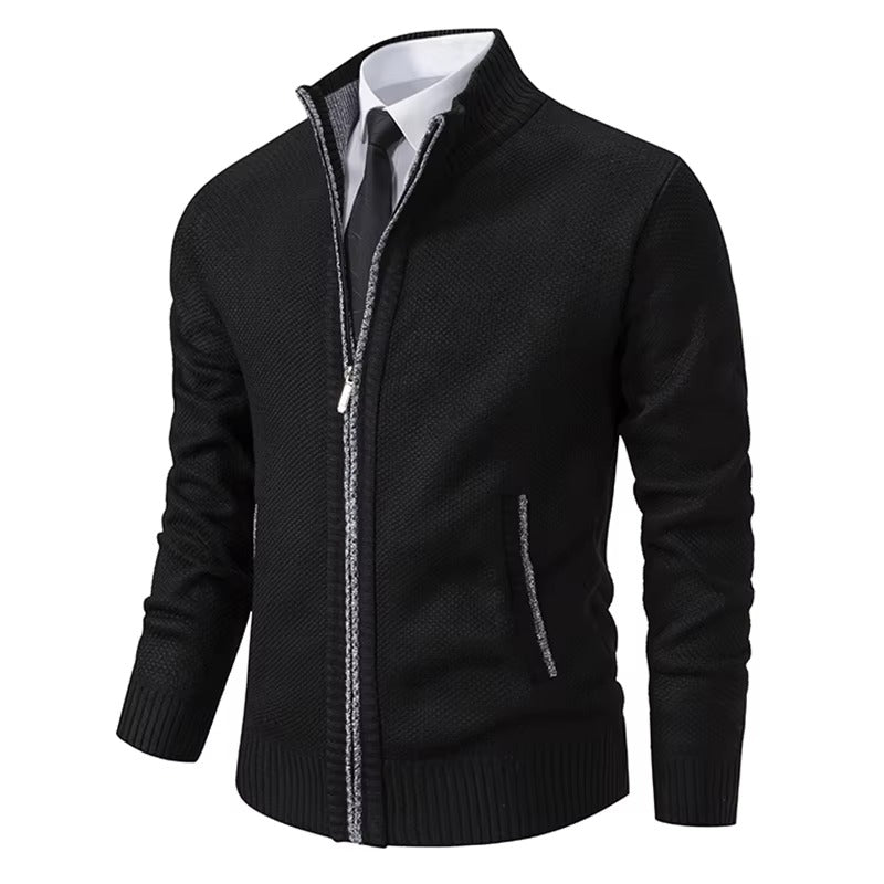 Abrigo casual con cremallera para hombre