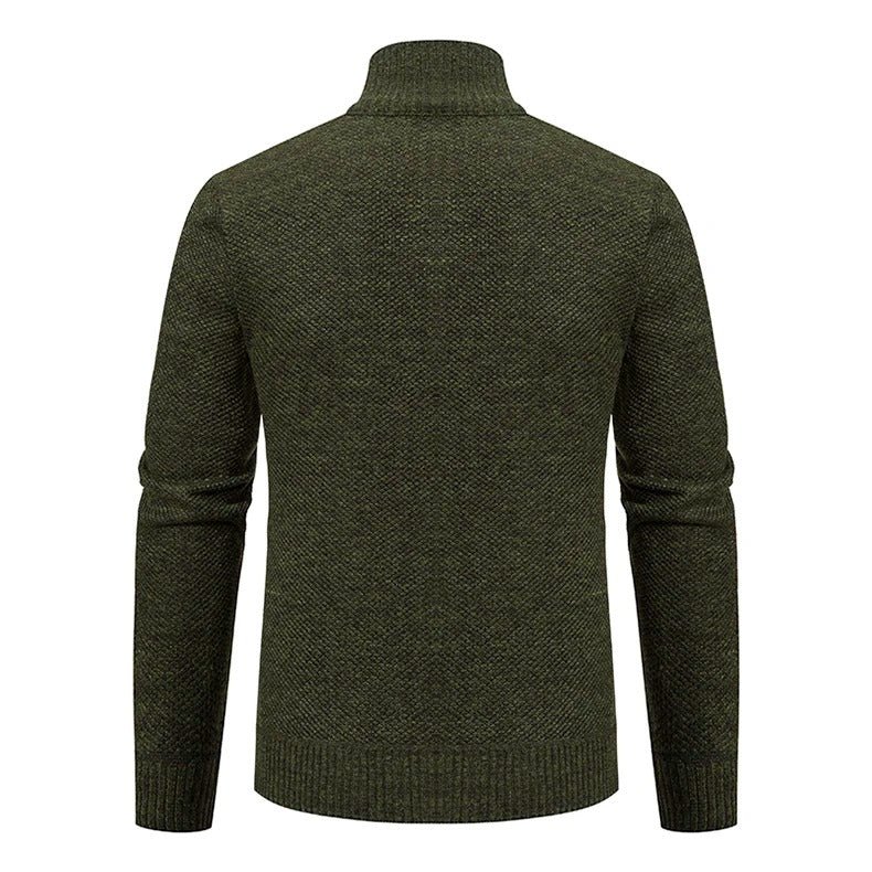 Abrigo casual con cremallera para hombre