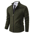 Abrigo casual con cremallera para hombre