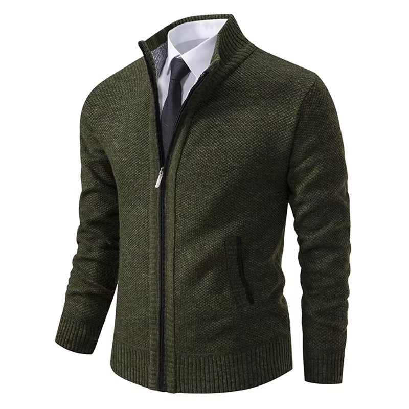 Abrigo casual con cremallera para hombre