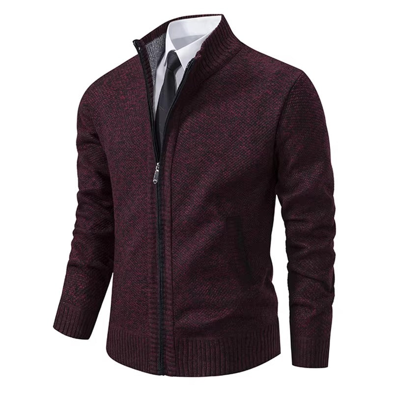 Abrigo casual con cremallera para hombre