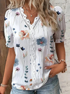 Blusa casual para mujer con estilo floral